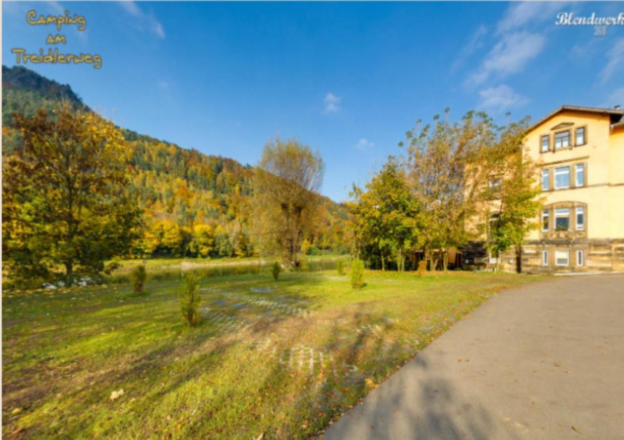 Campingplatz Am Treidlerweg Konigstein an der Elbe Bagian luar foto